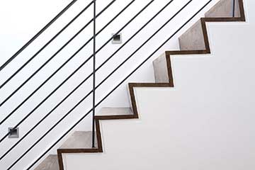 Belfer Step and Aisle fixtures on staircase in private townhouse
