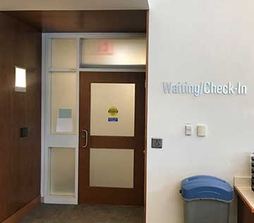 Wall Wash Lighting in medical center lobby