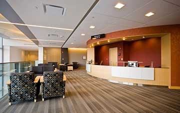 Ceiling Lighting in Medical Center Reception/Lobby