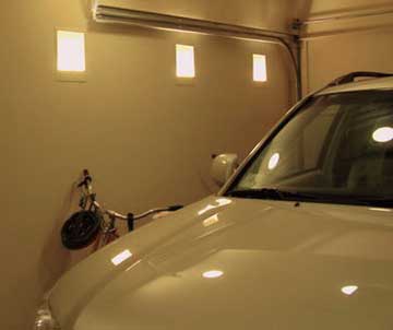 Wall Wash Lighting in private residence garage
