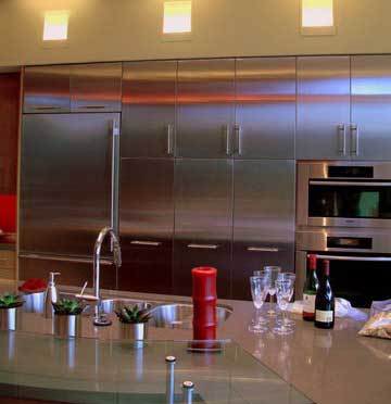 Wall Wash Lighting in private residence kitchen