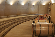Wall Sconces in wine cellar cask room