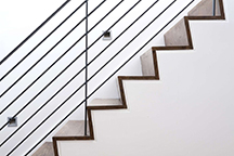 Belfer Step and Aisle fixtures on staircase in private townhouse