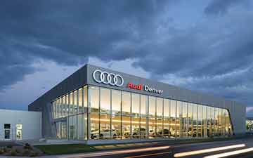 Exterior of Audi Denver Dealership